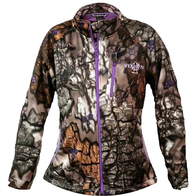 Affordable Luxury Women's Garments Women's Late Season Lined Jacket In Camo (With Purple Accent)