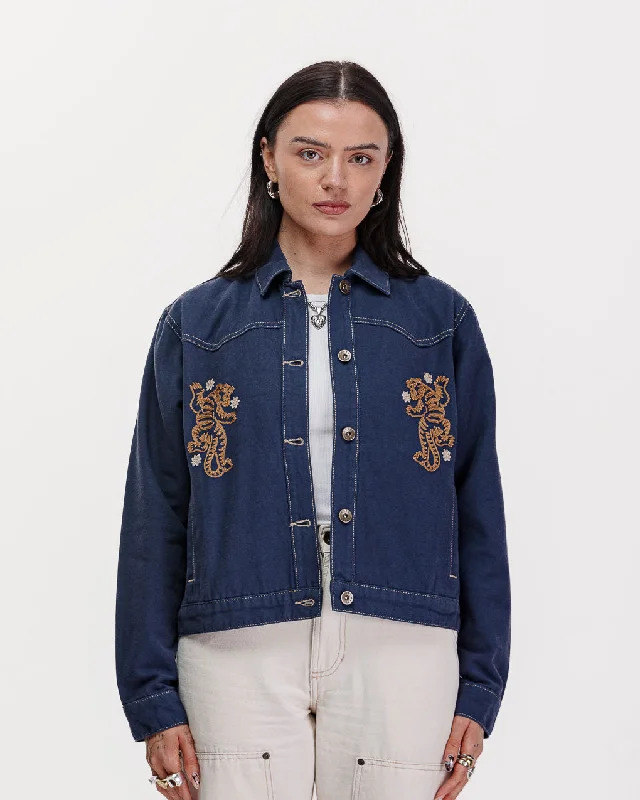 Women's Date Night Outfit Shangri La Shop Jacket - Navy