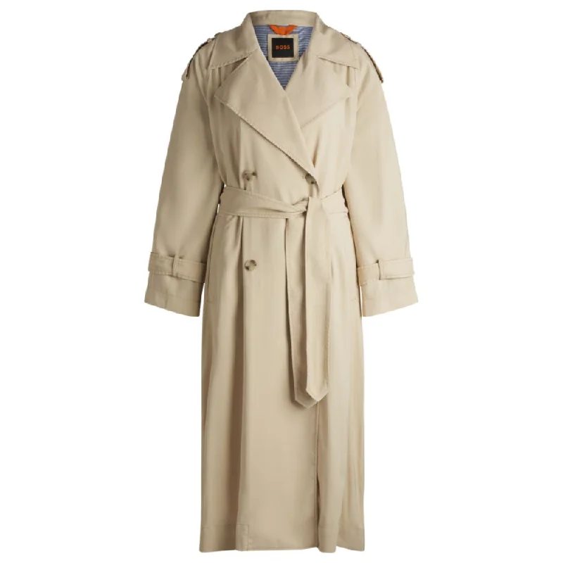 Modern Women's Outfit Loose-fit trench coat with belt