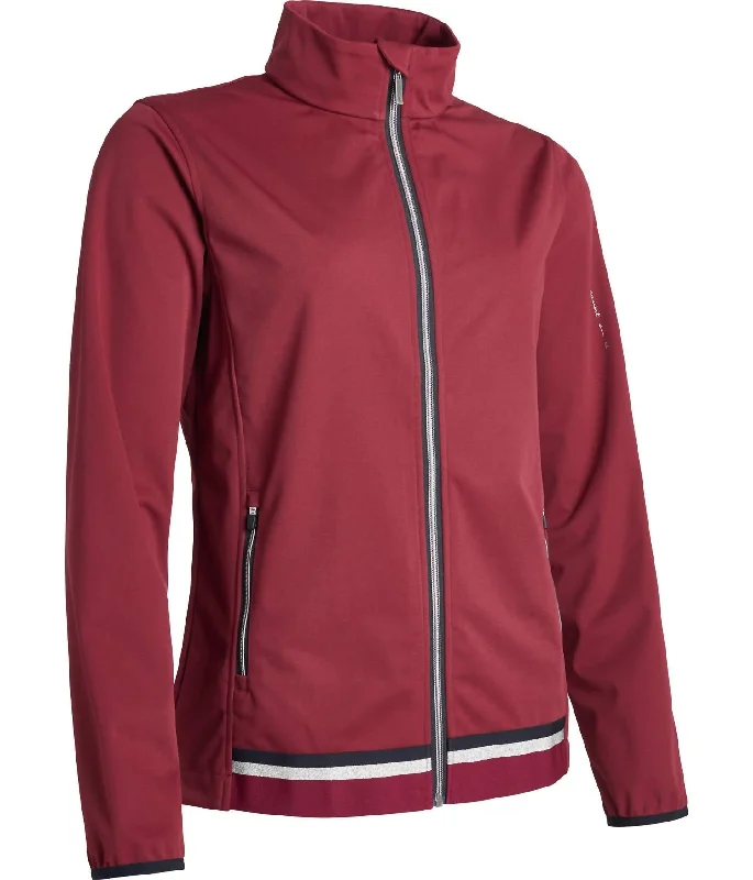 Women's Casual Clothing For Lounging Women Navan Softshell Jacket In Bordeaux