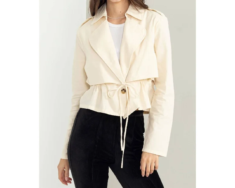 Huge Savings On Must-Have Clothing Essentials Darling Attitude Jacket In Cream