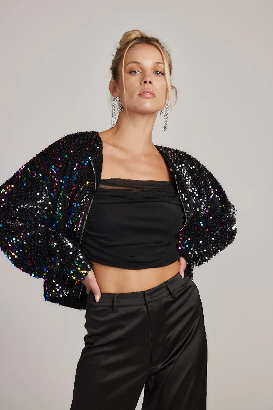 Huge Fashion Markdowns – Update Your Closet Now Ozzy Multi Sequin Zip Up Jacket