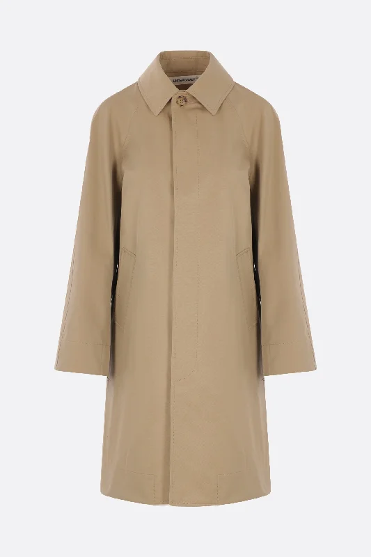 Women's Evening Wear Outfit single-breasted gabardine trench coat