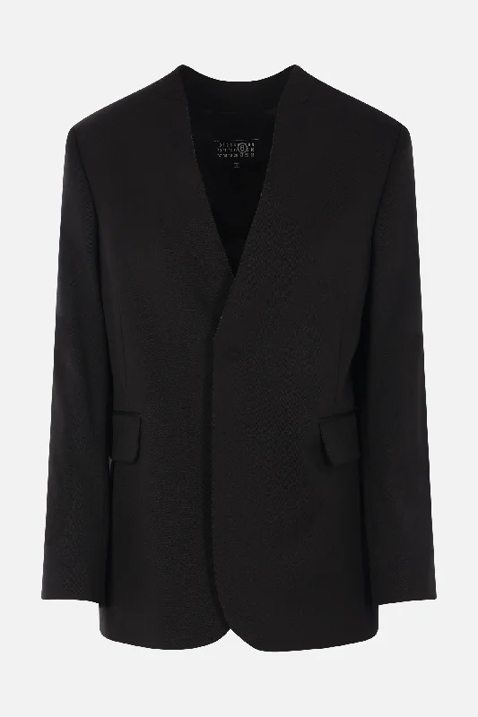 Women's Elegant Evening Outfit single-breasted jacket in wool blend