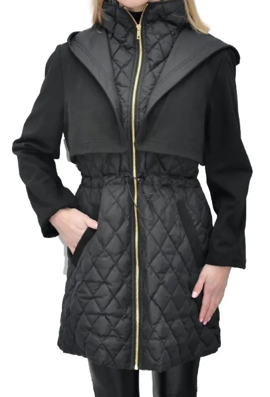 Affordable Fashion Clothing For Women Daria Coat In Black