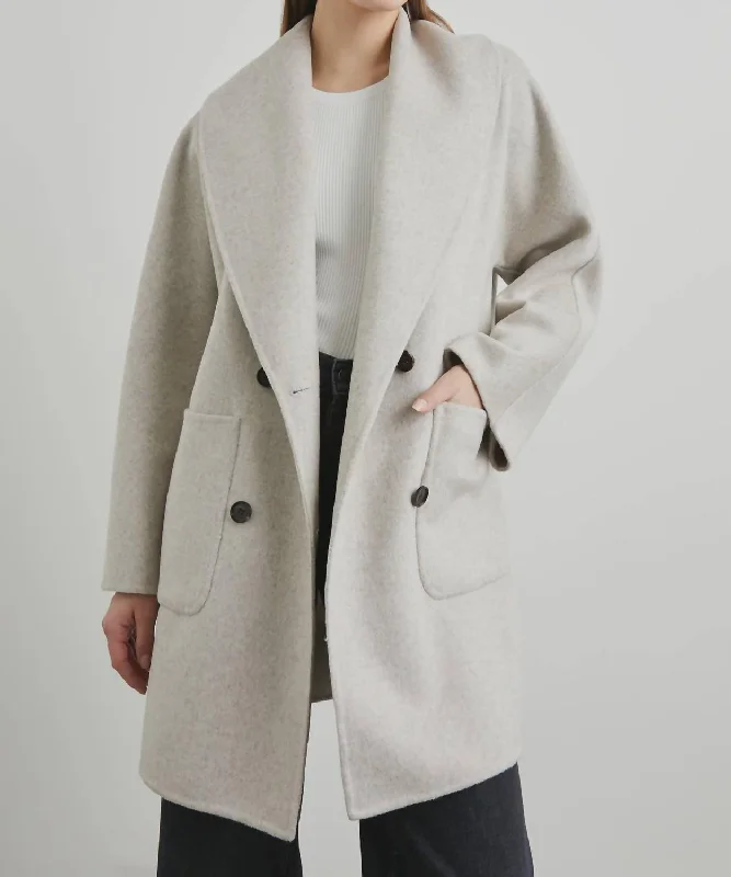 Women's High-End Clothing Nily Coat In Oatmeal