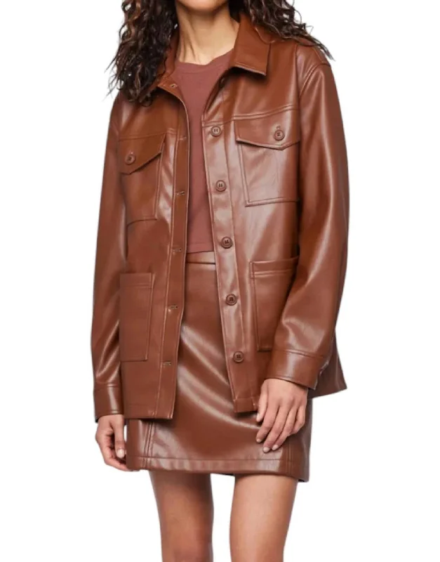 Everyday Fashion Grenadine Jacket In Cognac