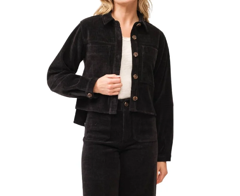 Chic And Affordable Fashion – Shop Now And Save Cropped Gina Jacket In Black