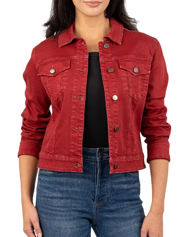 Women's Professional Apparel Julia Crop Jacket In Red