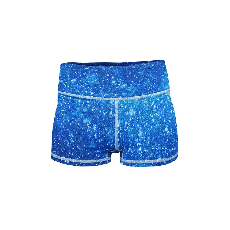 Ice Blue Yoga Shorts