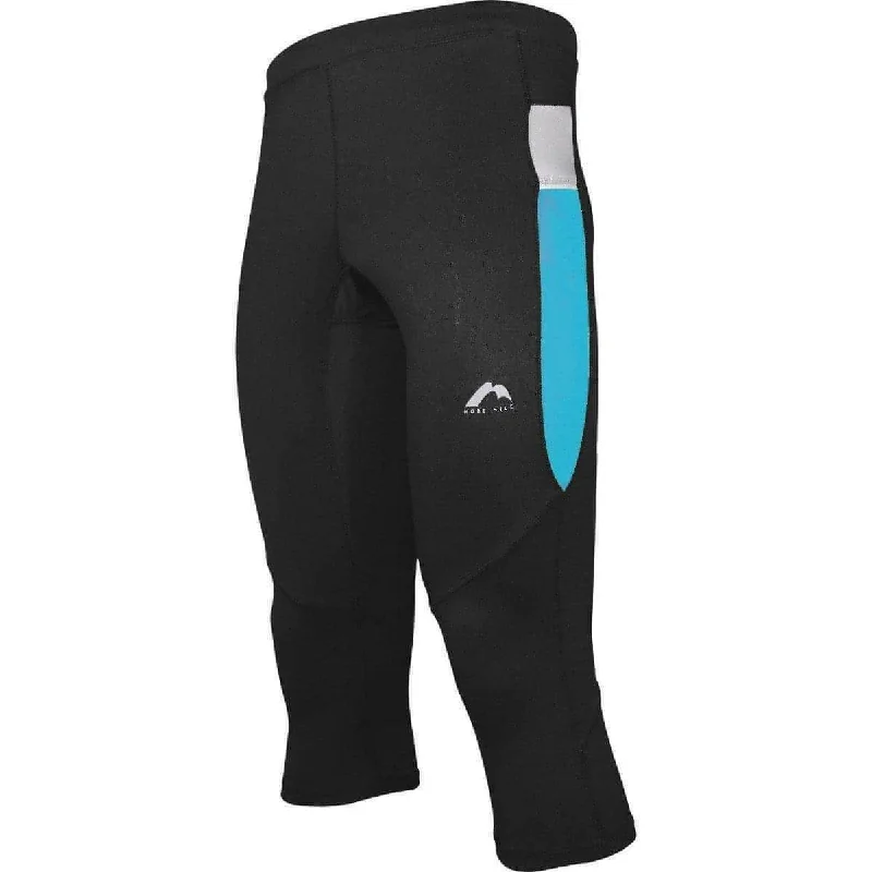 More Mile More-Tech Mens 3/4 Capri Running Tights - Black