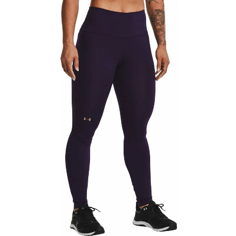 Under Armour Rush Womens Long Running Tights - Purple