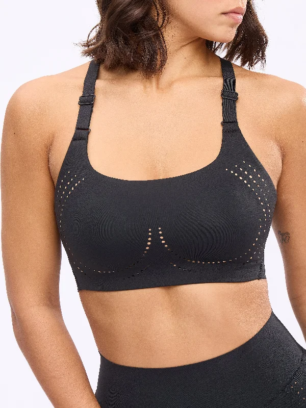 Airbrush Laser BTC Sports Bra - Onyx Black