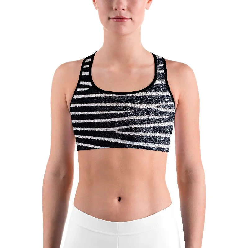 Zebra Skin Sports bra