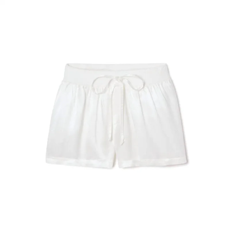 Mikel Satin Boxers In Pearl